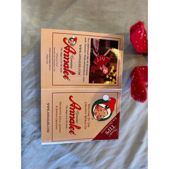 Vintage Genuine Annalee Decorative Elf Doll and Reindeer Poseable Bendable - Picture 8 of 8